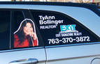Exit Realty - Digital print photo and logo with cut vinyl on vehicle windows