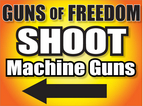 Guns of Freedom 18" X 24" Corrugated yard sign
