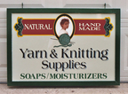 Natural, Handmade Yarn & Knitting Supplies 3' X 4' Storefront