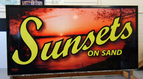 Sunsets on Sand 4' X 8' Storefront sign