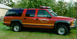 Chippewa Fire District Chief's rig 23k Gold Leaf