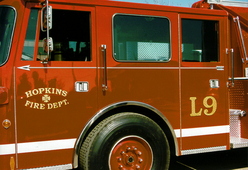 Hopkins Fire Dept. Ladder 23k Gold Leaf